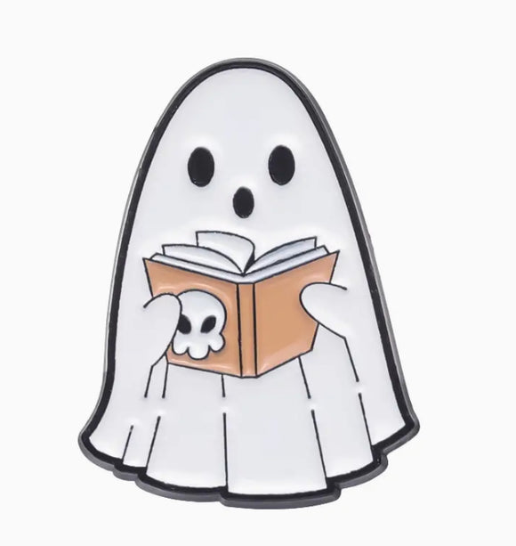 Town & Country - Book Ghost Enamel Pin
