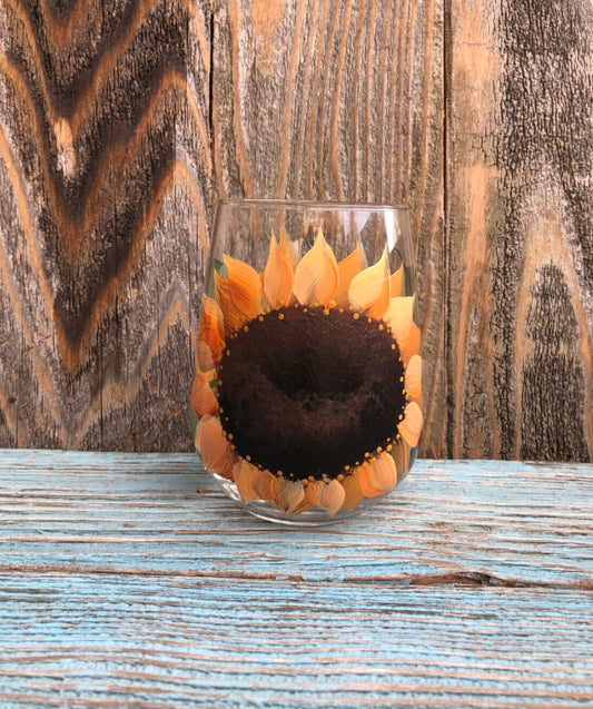 CC Crafts - Stemless Sunflower Wineglass