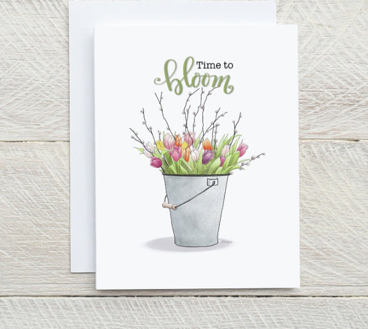 Cc Crafts - Time To Bloom Card