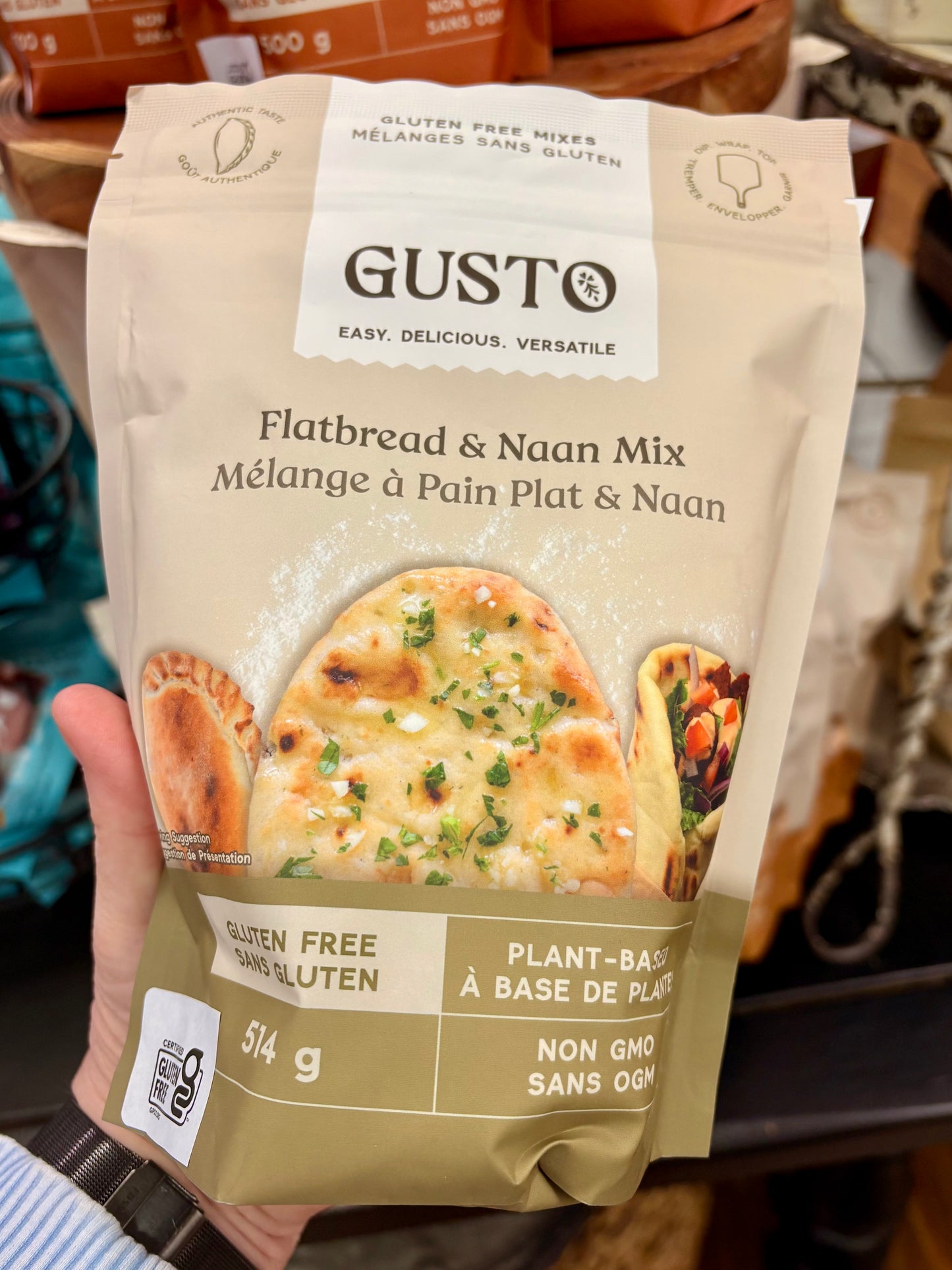 Gusto- Gluten free Flatbread & Naan mix