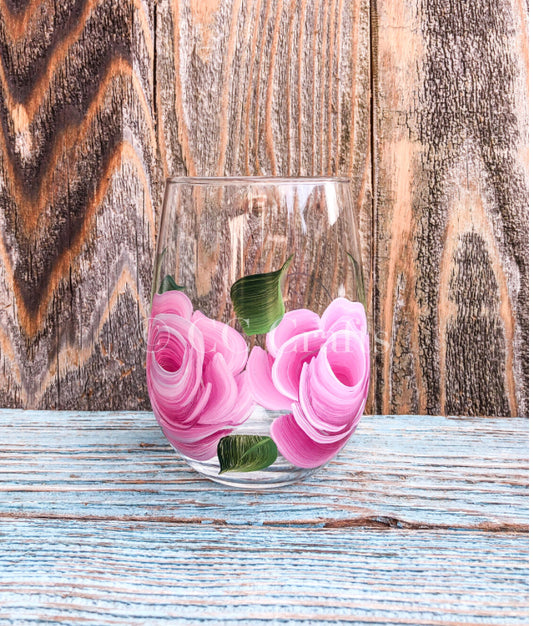 CC Crafts - Stemless Rose Wineglass