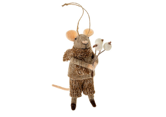 Town & Country - Midwinter Milo Mouse Holiday Ornament