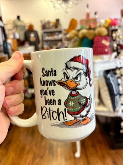 Town & Country ~ Naughty Christmas mugs.