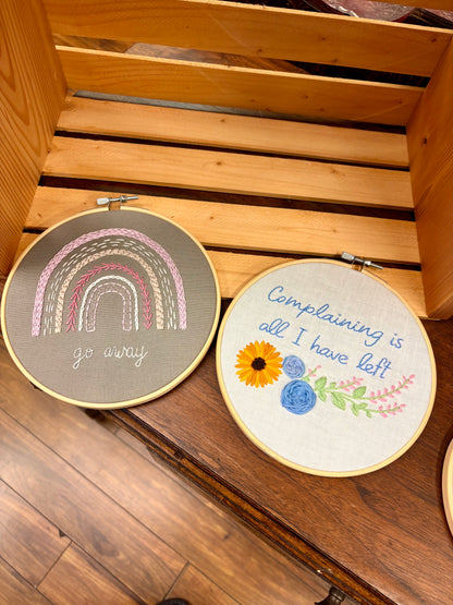 Some bad vibes~embroidery