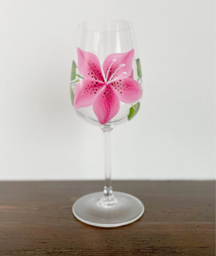 CC Crafts - Stemmed Lily Wineglass
