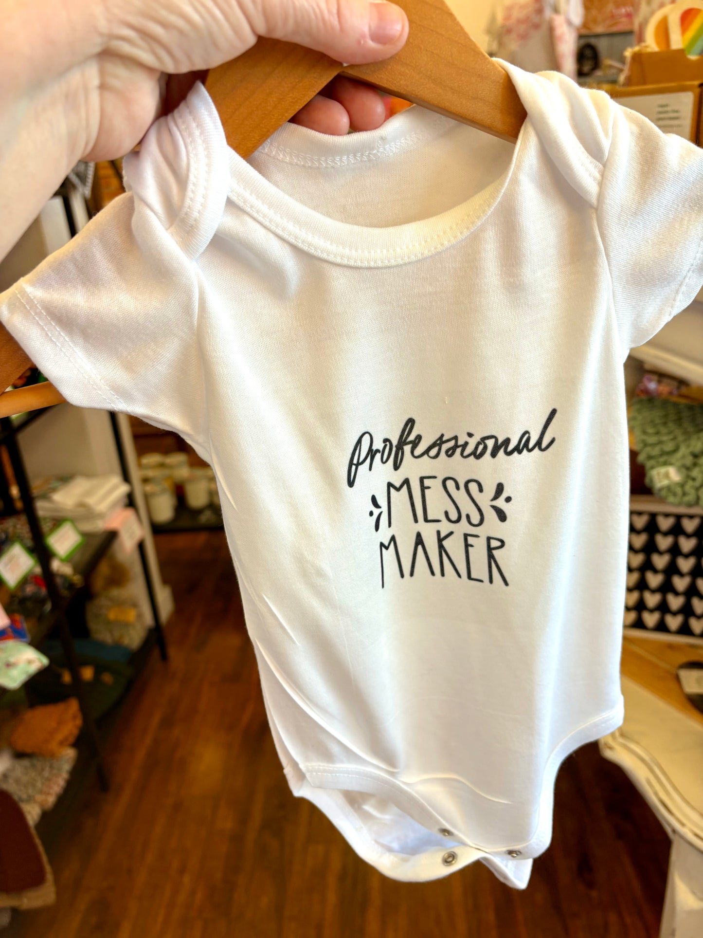 Baby onesies~ professional mess maker
