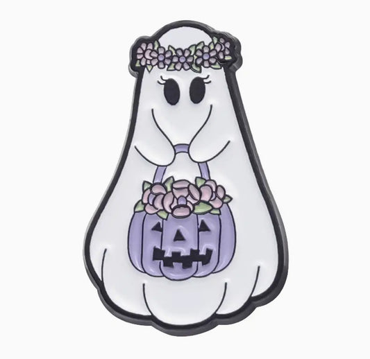 Town & Country - Trick Or Treat Ghost Enamel Pin