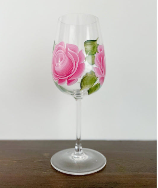 CC Crafts - Stemmed Rose Wineglass