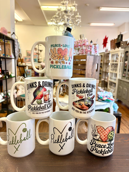 Pickleball mugs
