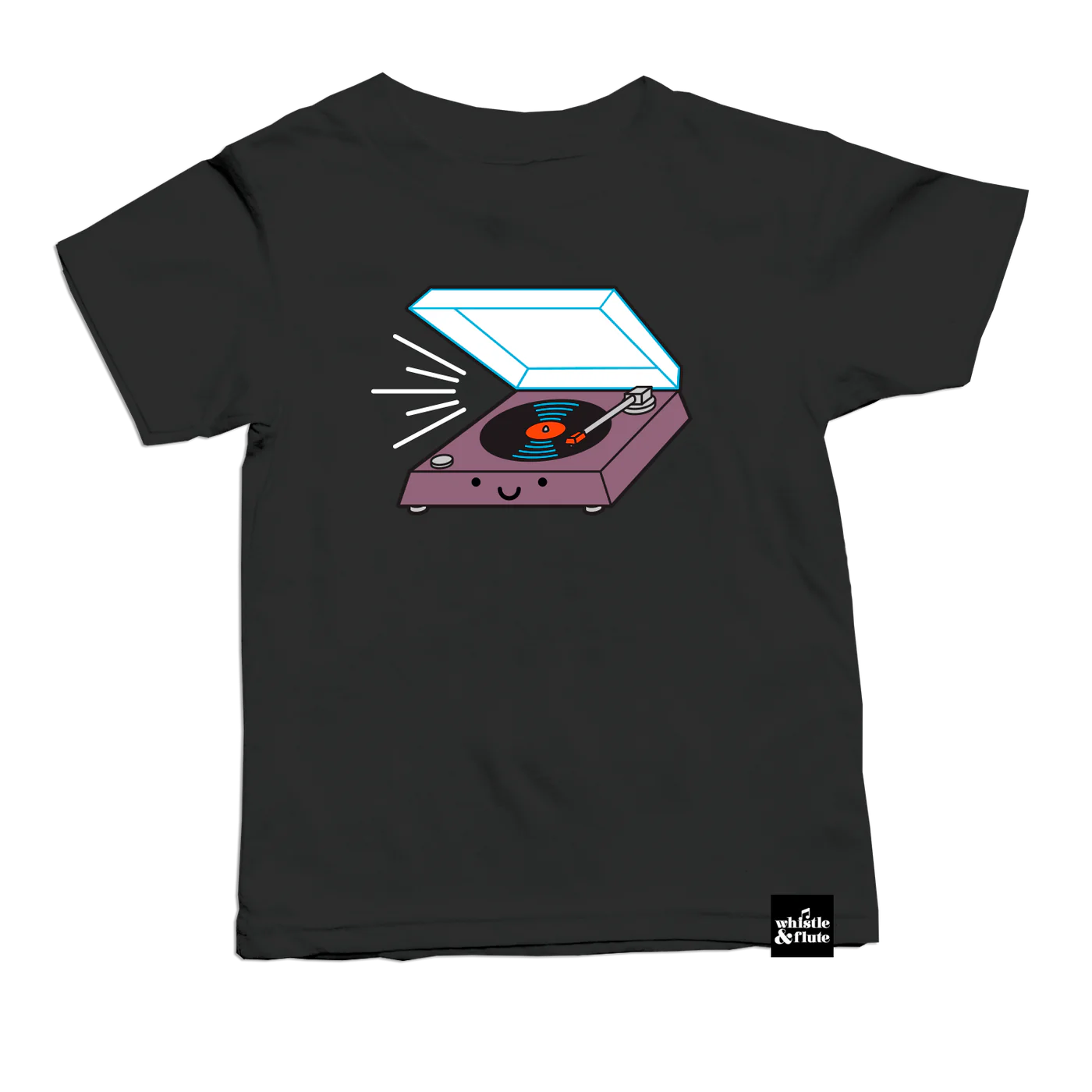Whistle & Flute - Record Player T-Shirt