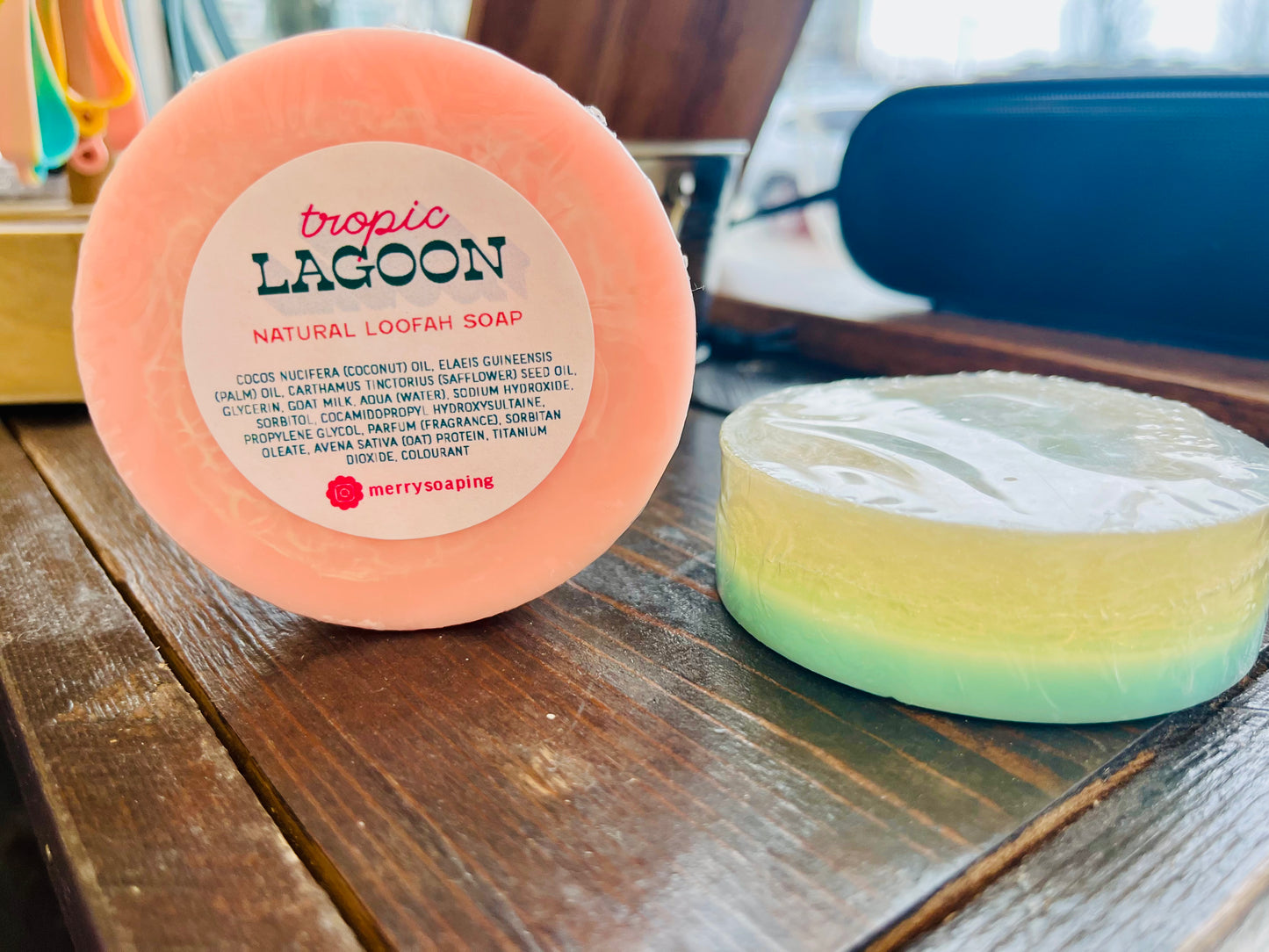 Merry Soaping ~ Loofah Soap