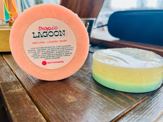 Merry Soaping ~ Loofah Soap
