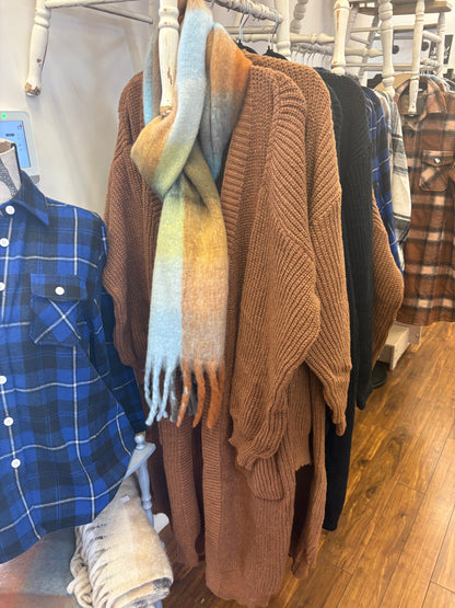 Town & Country Brown front button cardigan.