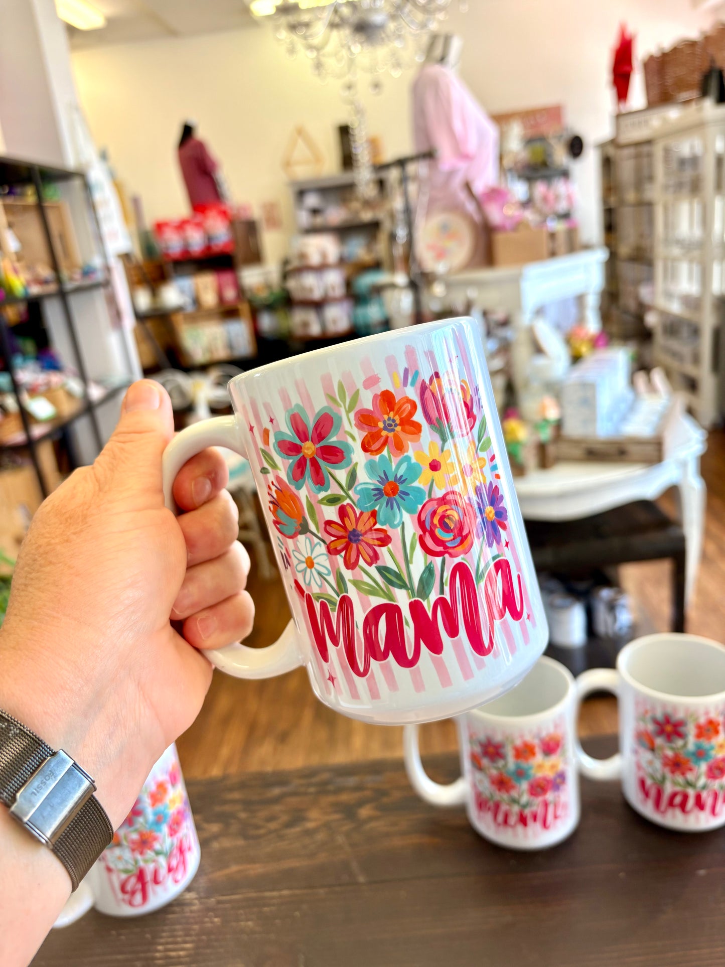 Floral mugs~ Mama, Nana,Gigi,Mimi