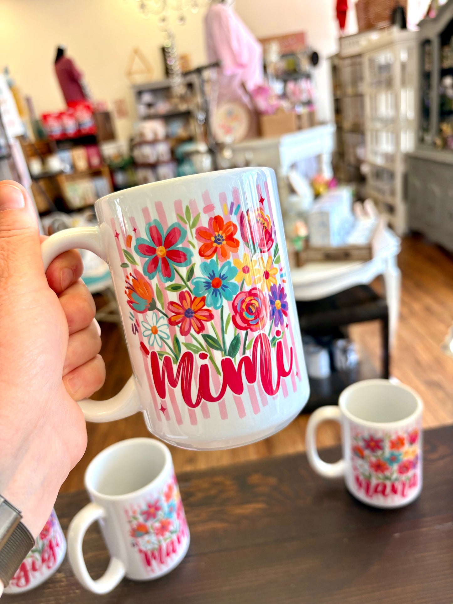 Floral mugs~ Mama, Nana,Gigi,Mimi