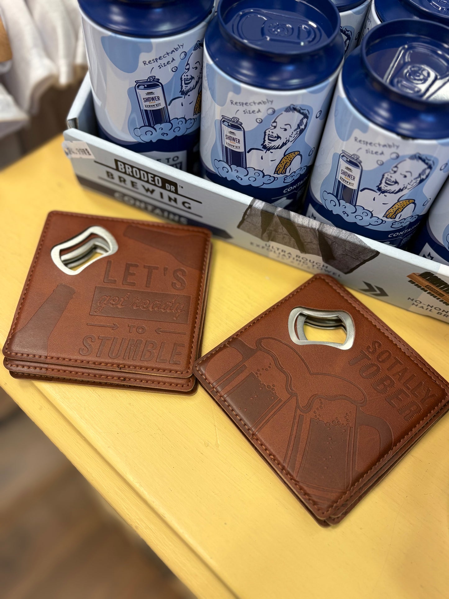 Bottle opener coasters