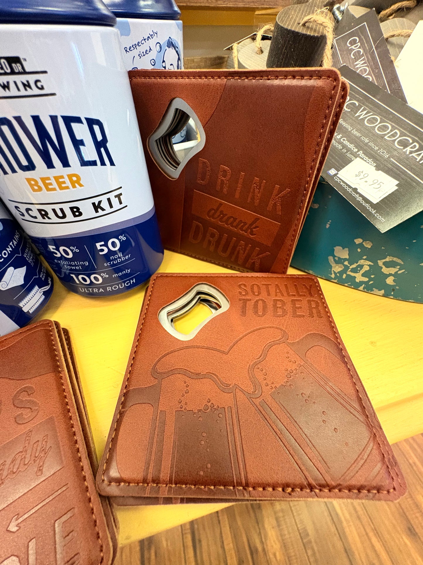 Bottle opener coasters