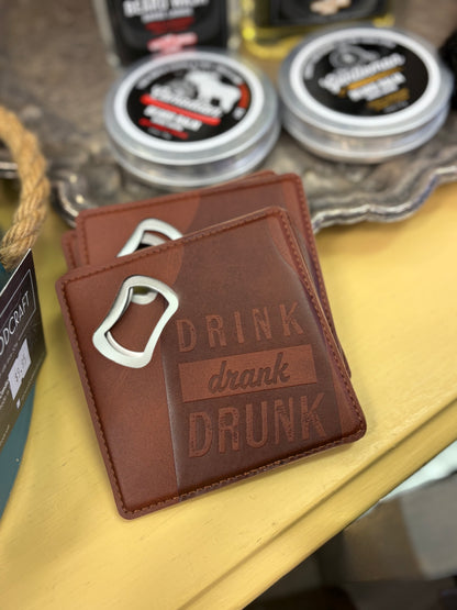 Bottle opener coasters