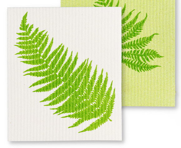 Swedish Dish Cloth 2 Pack - Fern