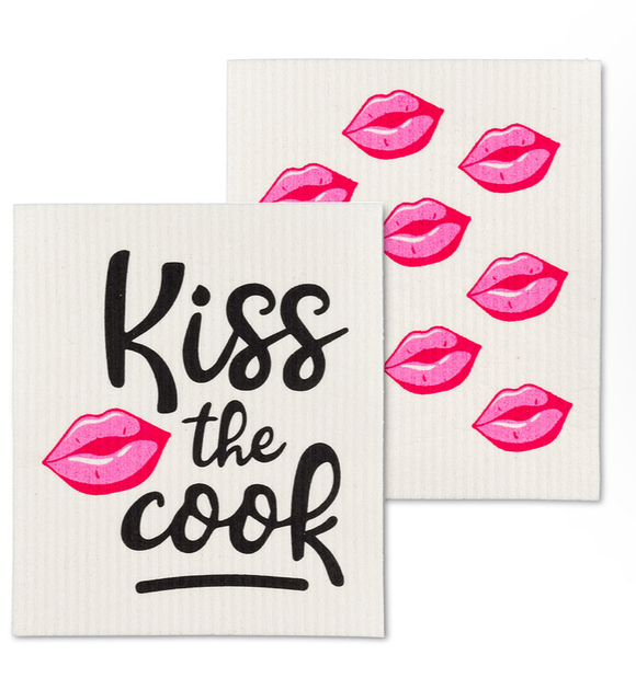 Swedish Dish Cloth 2 Pack - Kiss The Cook