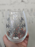 Town & Country - Christmas Stemless Wine Glasses