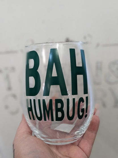 Town & Country - Christmas Stemless Wine Glasses