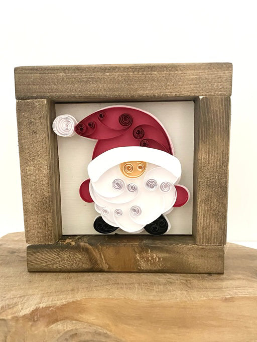 A Paper Life - Santa Framed Art