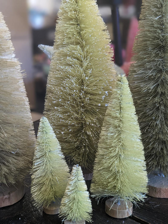 Belle Bibelot - Bright Green Bottle Brush Trees