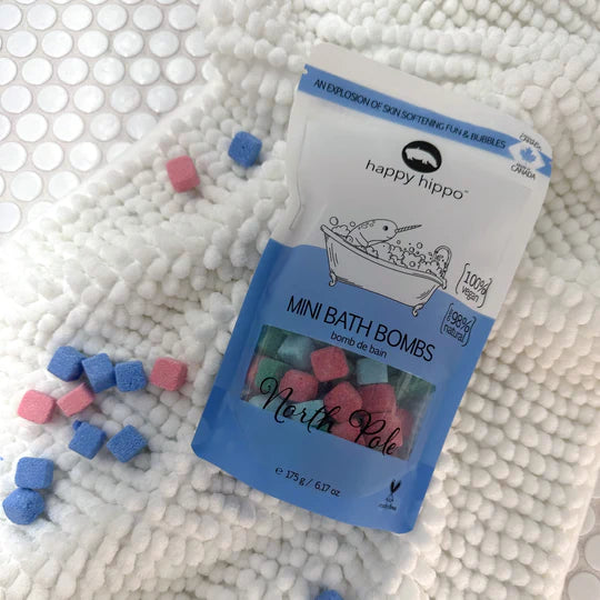 Happy Hippo Bath -  North Pole Mini Bubble Bombs