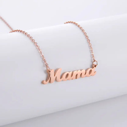 Town & Country - Mama Rose Gold Script Necklace