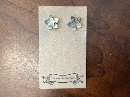 Teaspoon Memories - Double Flower Earrings