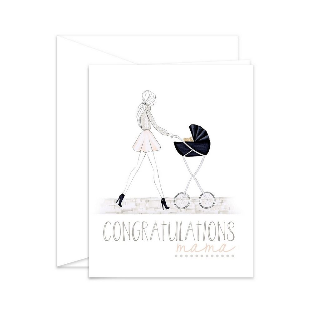 Stylish Stroller | Congratulations Mama | Card