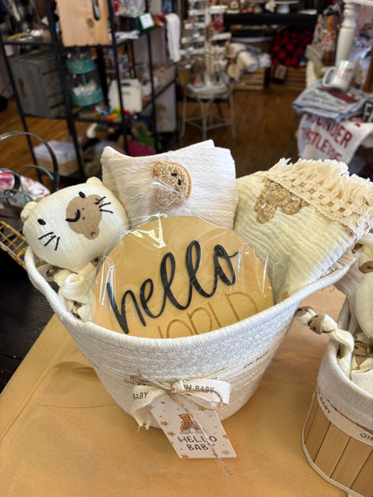 Custom bear baby baskets