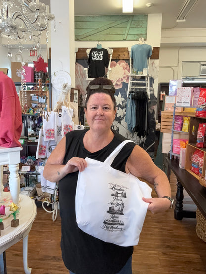London, Paris, New York, Rome, Maple ridge/Pitt meadows  bag