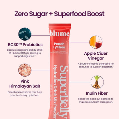 Blume~ Superbelly peach 🍑 lychee
