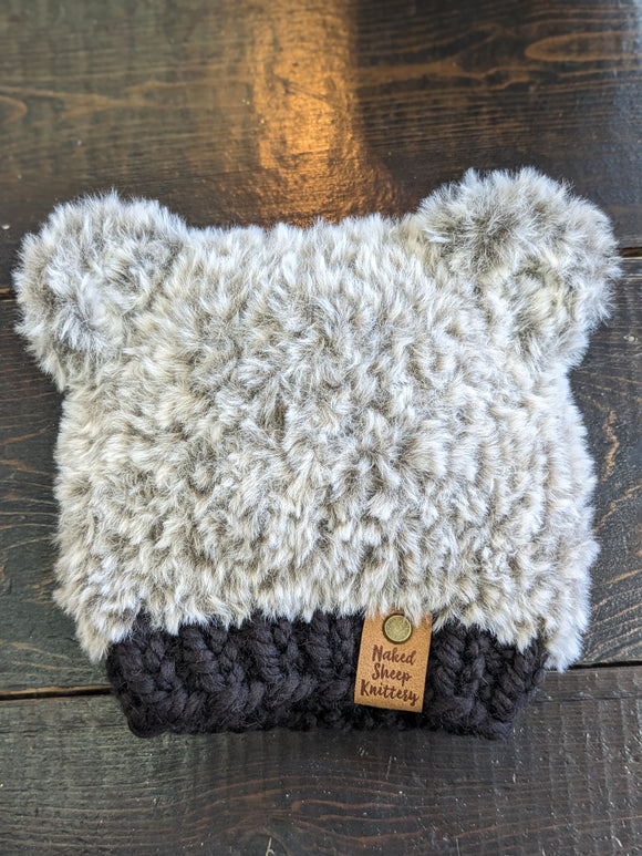 Naked Sheep Knittery - Brown Baby Bear Hat