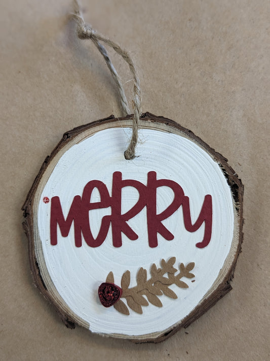 A Paper Life - Merry Ornament