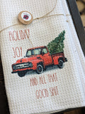 One Crafty Keeper - Holiday Tea Towels