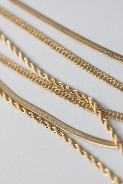 Lily & Elm - Gold Filled “Estelle” Rope Necklace