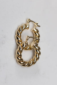 Lily & Elm - Gold Filled “Audrina” Croissant Hoops
