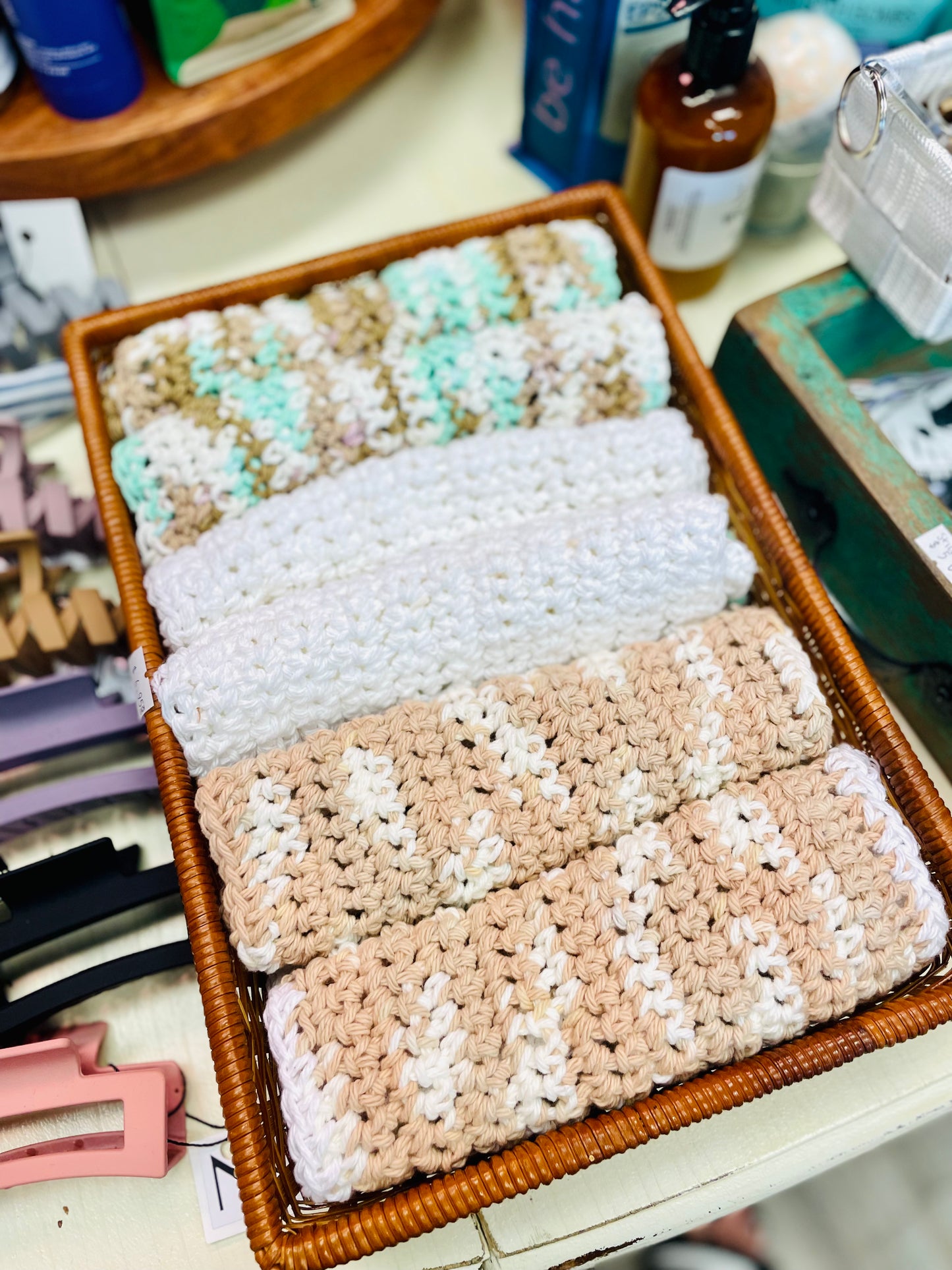 Teaspoon Memories - Crotchet Dish Cloths