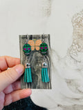 Dipsy skull tassel earrings