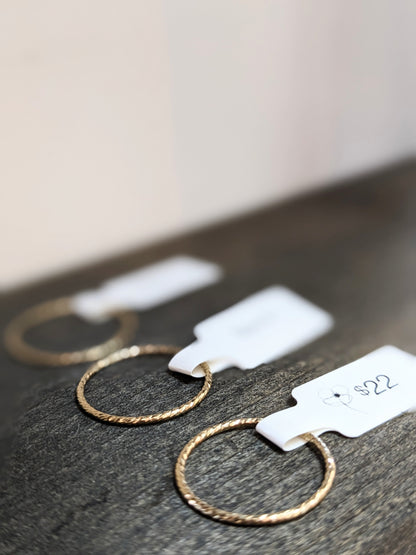 Courtney Rai Dawn - Gold Sparkle Rings