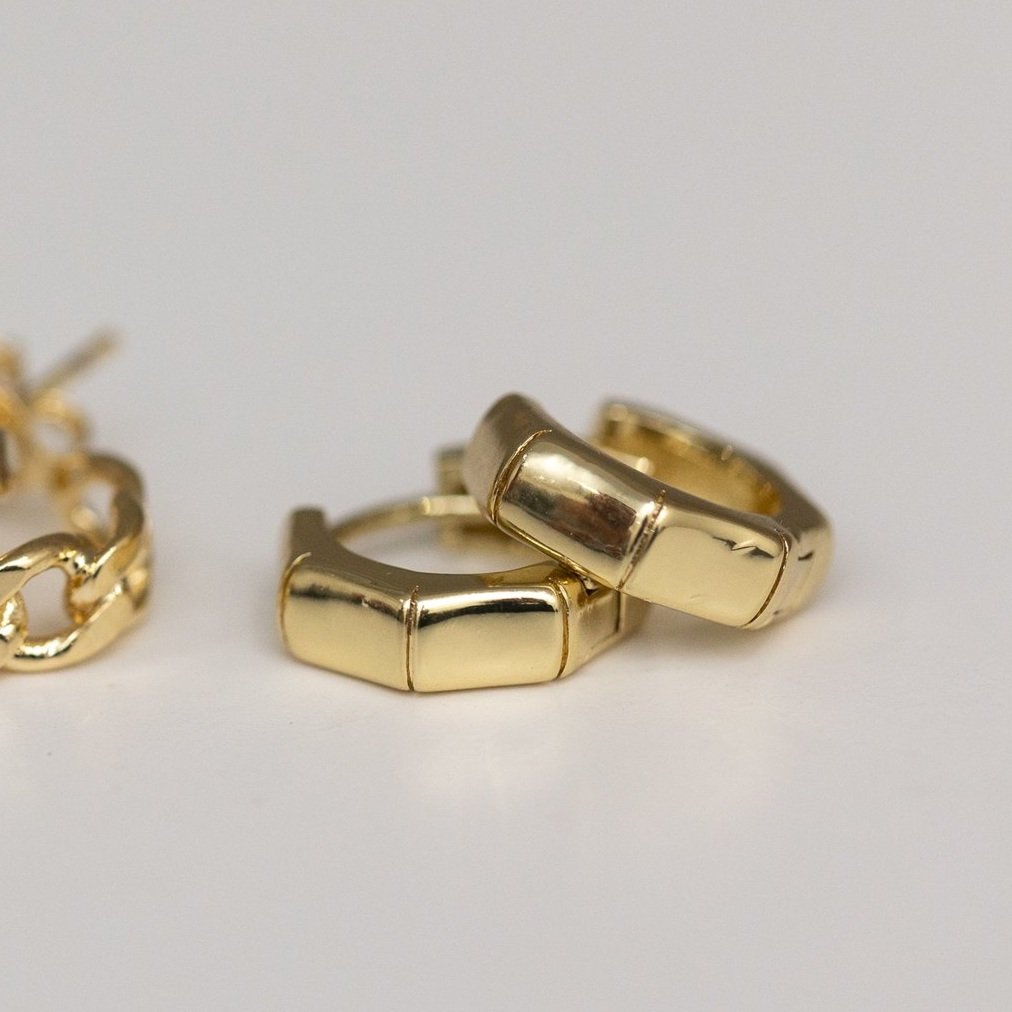 Lily & Elm - Gold Filled “Emelia” Bone Earrings