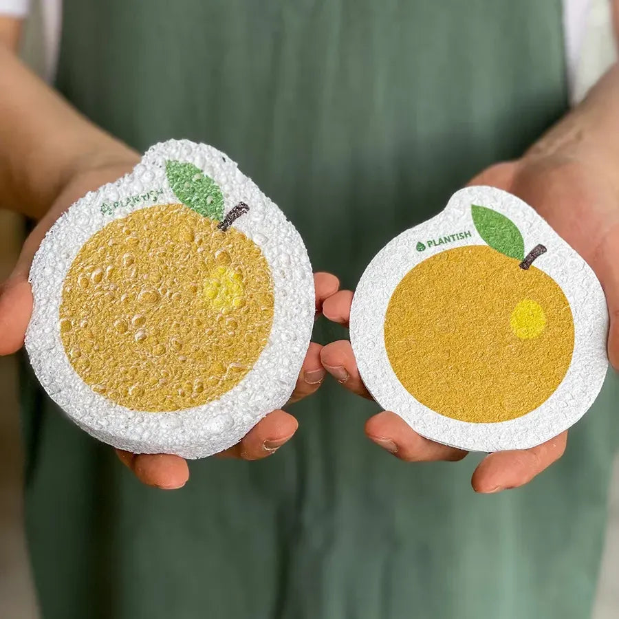 Plantish - Solid Dish Soap Pop Up Sponge Bundle