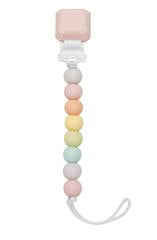 Loulou LOLLIPOP - Lolli Gem Silicone Pacifier Clip - Cotton Candy