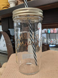 Mason Jar Merchant - Cup With Straw