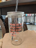 Mason Jar Merchant - Cup With Straw