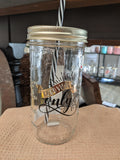 Mason Jar Merchant - Cup With Straw