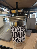 Mason Jar Merchant - Cup With Straw
